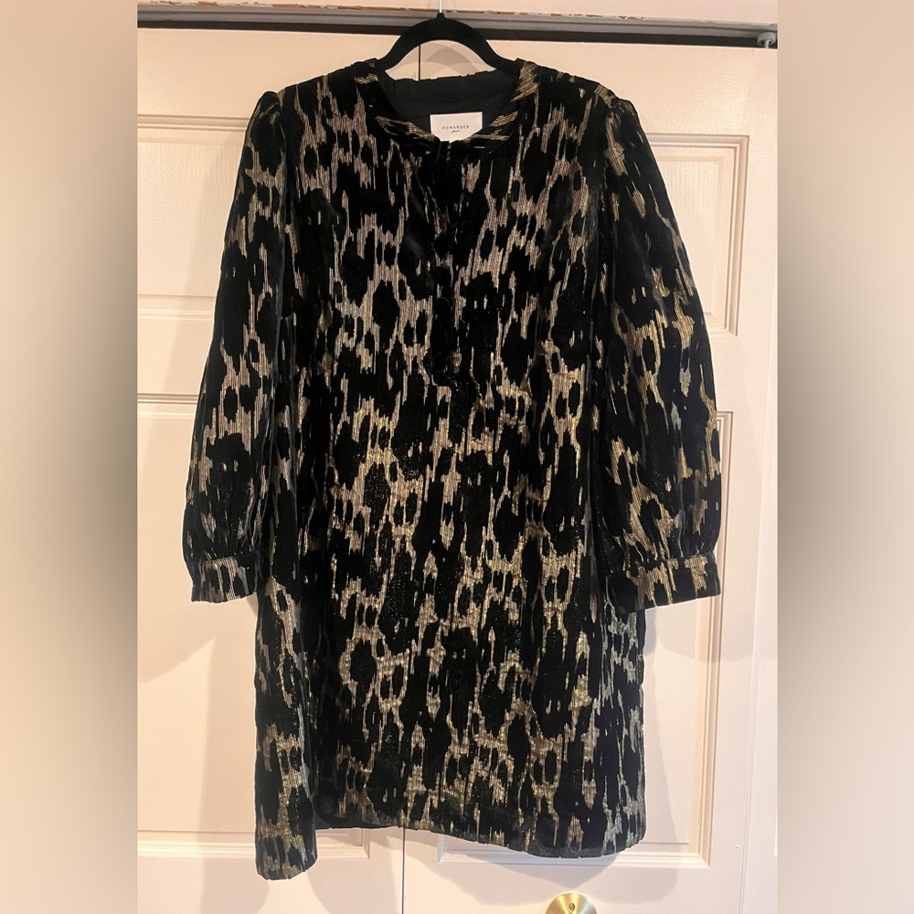Tuckernuck Pomander Place Metallic Velvet Burnout Samantha Dress XXL